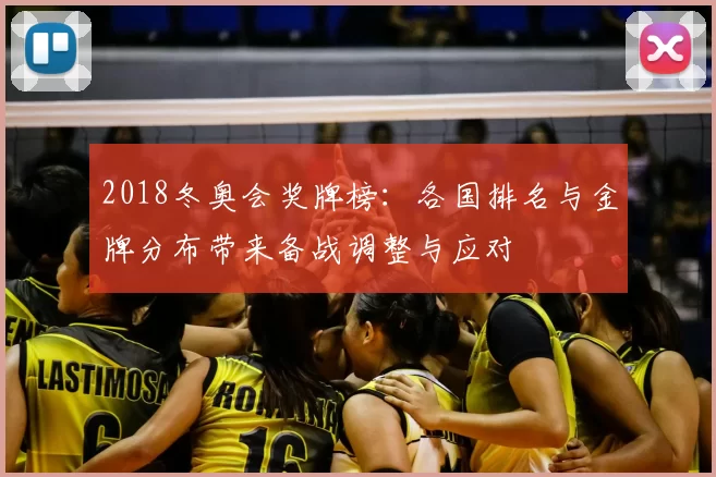 2018冬奥会奖牌榜：各国排名与金牌分布带来备战调整与应对
