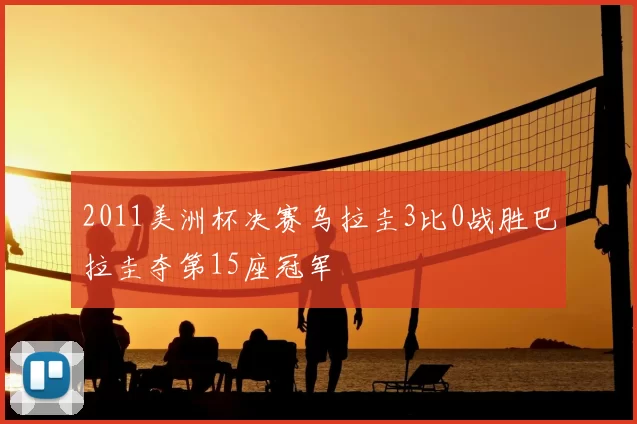 2011美洲杯决赛乌拉圭3比0战胜巴拉圭夺第15座冠军